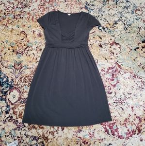 J. Crew Dark Gray Sweetheart Neckline Dress